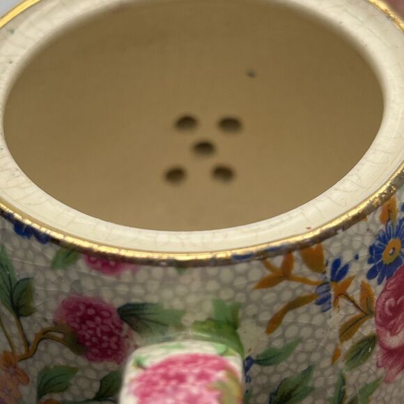 Vintage Royal Winton Teapot England Grimwades Old Cottage Chintz Pre 1960 1 Cup - Picture 16 of 16